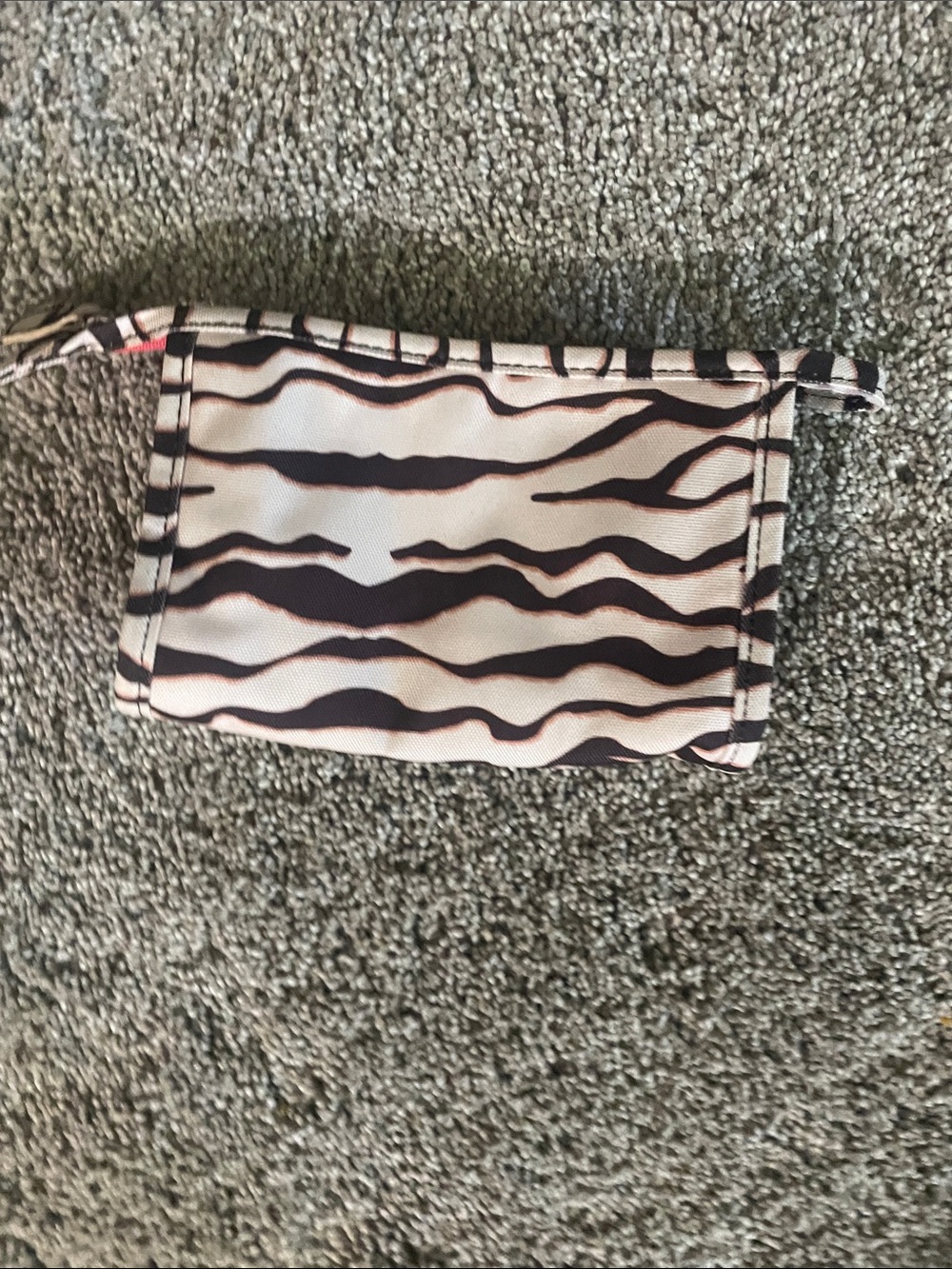 Kids Zebra Print Swim Pouch - Black and White